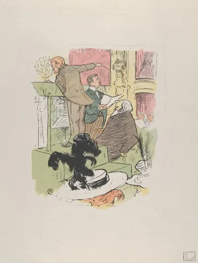 Ambroise Thomas Attending A Rehearsal Of Francoise De Rimini From Le Rire No 66 8 February 1896
