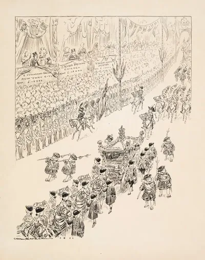 Americans Along The Line Of March Attracted Considerable Attention