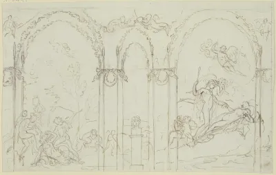 Amor Uberwindet Einen Satyr Bacchus Und Ariadne