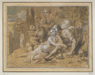 Amorous Couple In A Landscape