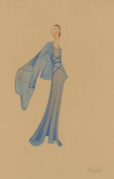 Amphitryon 38 Alcmene Robe Bleu Fonce