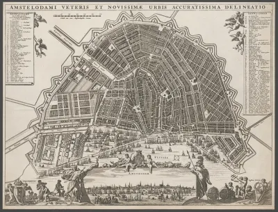 Amstelodami Veteris Et Novisimae Urbis Accuratissima Delineatio