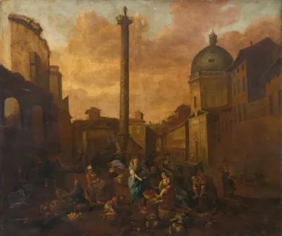 Amsterdam View Of A Roman Market