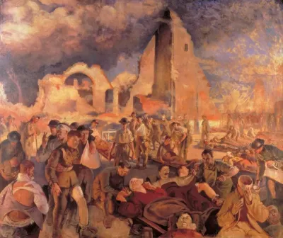 An Advanced Dressing Station In France 1918