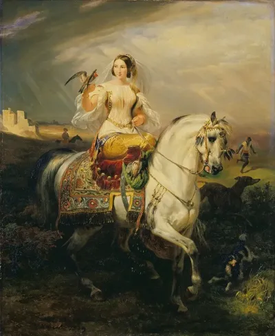 An Algerian Lady Hawking