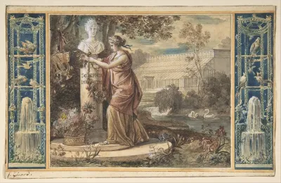 An Allegory Of Empress Josephine As Patroness Of The Gardens At Malmaison