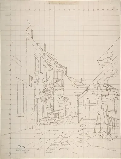 An Alleyway Between Houses