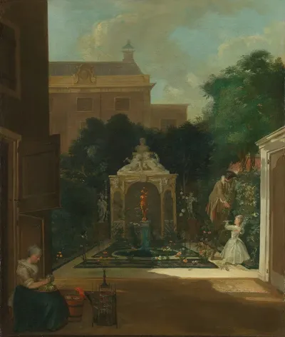 An Amsterdam Canal House Garden