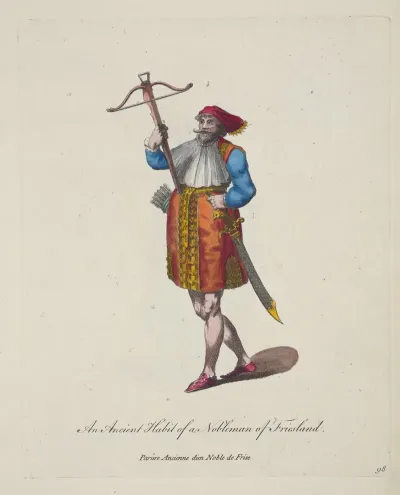 An Ancient Habit Of A Nobleman Of Friesland Parure Ancienne Dun Noble De Frise