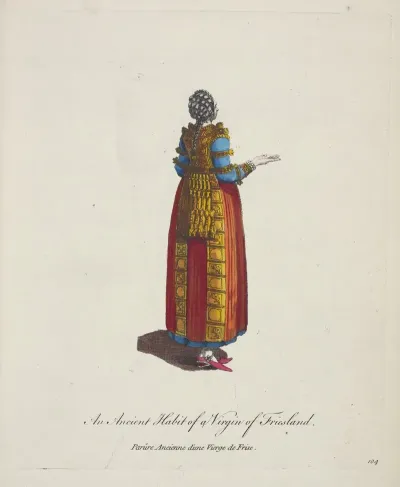 An Ancient Habit Of A Virgin Of Friesland Parure Ancienne Dune Vierge De Frise