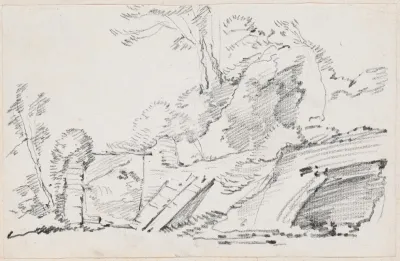 An Ancient Wall With A Ruined Gate