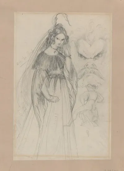 An Angel Descending Stairs