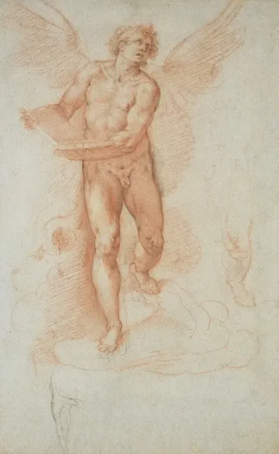 An Angel Holding A Book