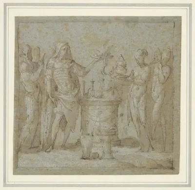 An Antique Scene Of Sacrifice