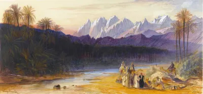 An Arab Encampment At Wady Feiran