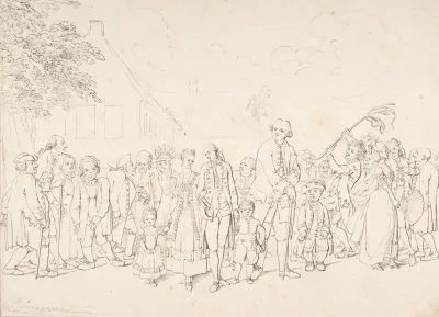 An Aristocratic Family Visiting Paupers