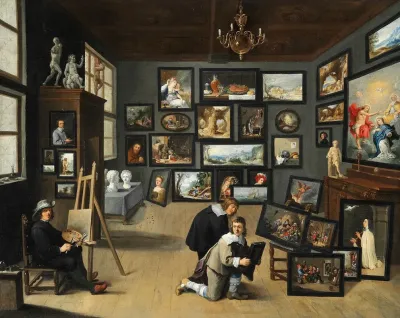 An Artist In His Gallery