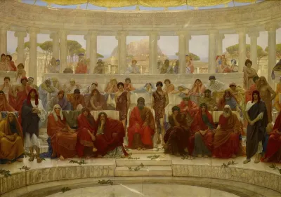 An Audience In Athens During Agamemnon By Aeschylus