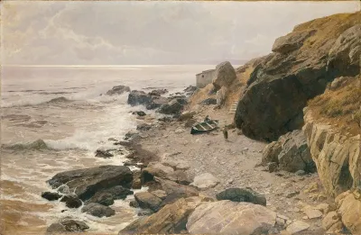 An Der Riviera Felsige Kuste