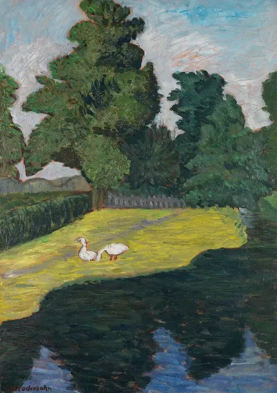 An Der Wumme Mit Gansen