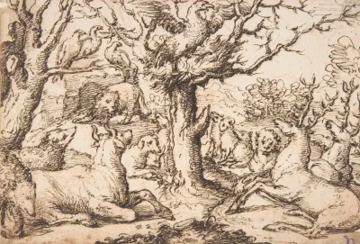 An Eagle Preaching To The Animals