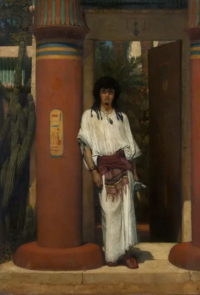 An Egyptian In A Doorway