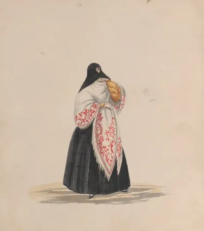 An Elegantly Dressed Woman