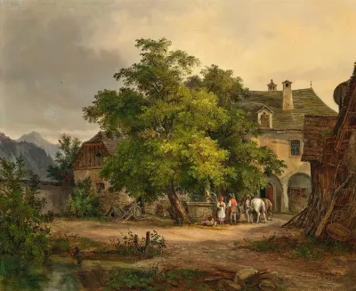 An Encounter By The Fountain