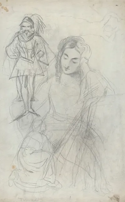 An Equestrian Figure And Other Studies