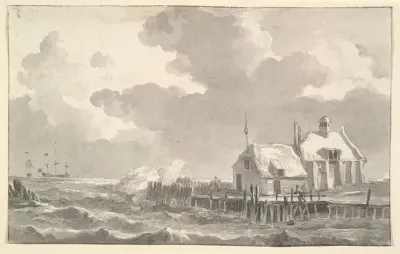 An Estuary In A Storm