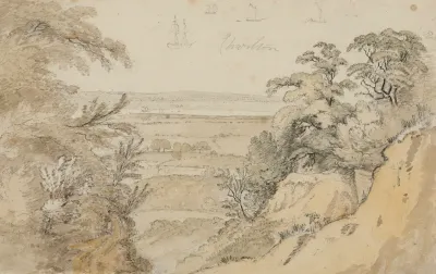 An Estuary View With Studies Of Shipping