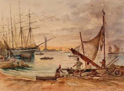 An Evening In The Harbour Of Triest