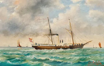 An Imperial And Royal Yacht