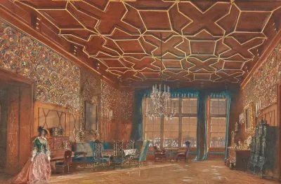 An Interior In Rozmberk Castle