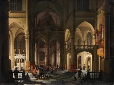An Interior Of A Church