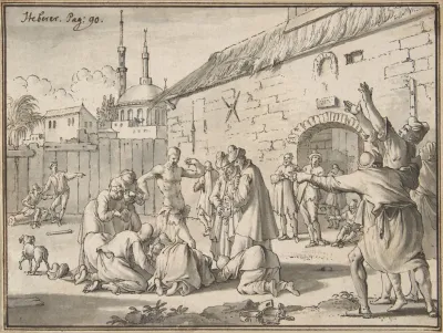 An Islamic Prophet Appearing In The Courtyard Of A Prison In Alexandria