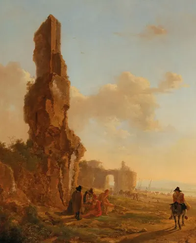 An Italianate Landscape With Ruins Jan Both 460555