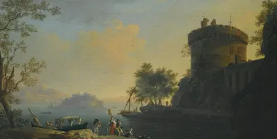 An Italianate Landscape With The Tomb Of The Plautii