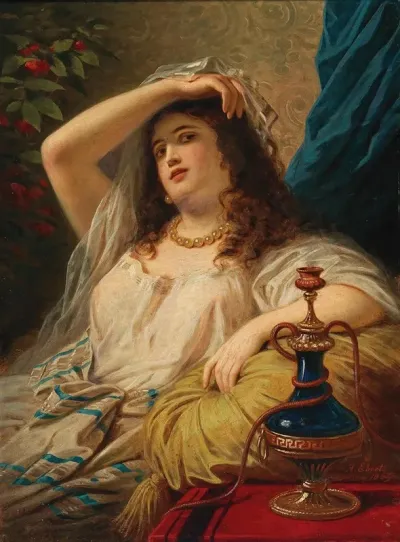 An Odalisque With A Water Pipe