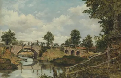 An Old Bridge At Hendon Middlesex