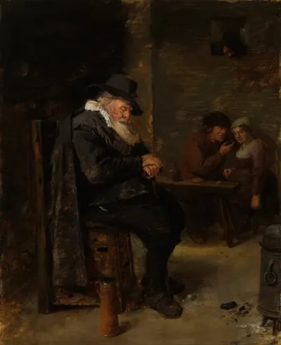 An Old Man In A Tavern
