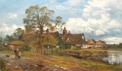An Old Worcester Farm An October Day After Rain