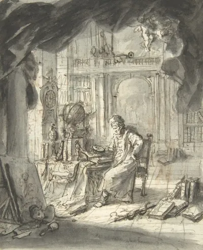 An Oriental Astronomer In His Study