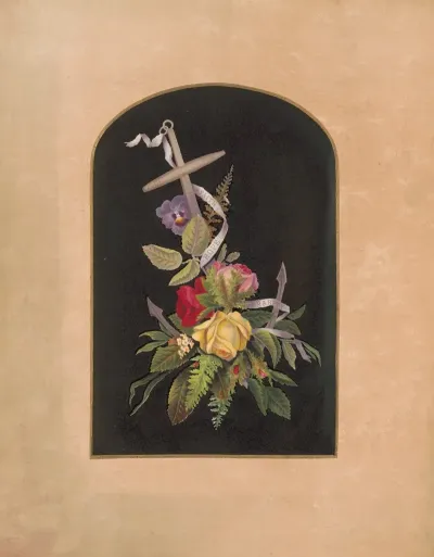 Anchor And Flowers No 1