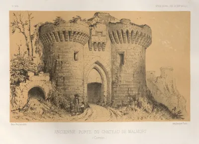 Ancienne Porte Du Chateau De Malmort Correze