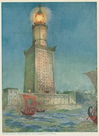 Ancient Beacon Of The Mediterranean The Pharos Of Alexandria