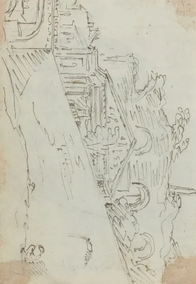 Ancient Ruins On The Bank Of The Tiber