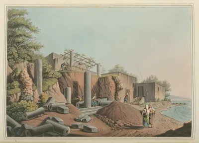 Ancient Temple In The Island Of Salina