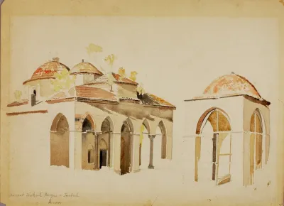 Ancient Turkish Mosque At Tourbek