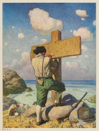 And Making It Into A Great Cross I Set It Up On The Shore Where I First Landed